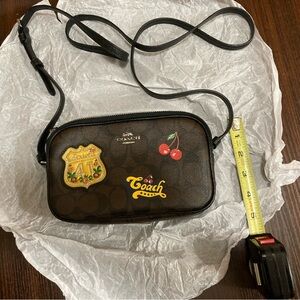 Coach varsity patch crossbody